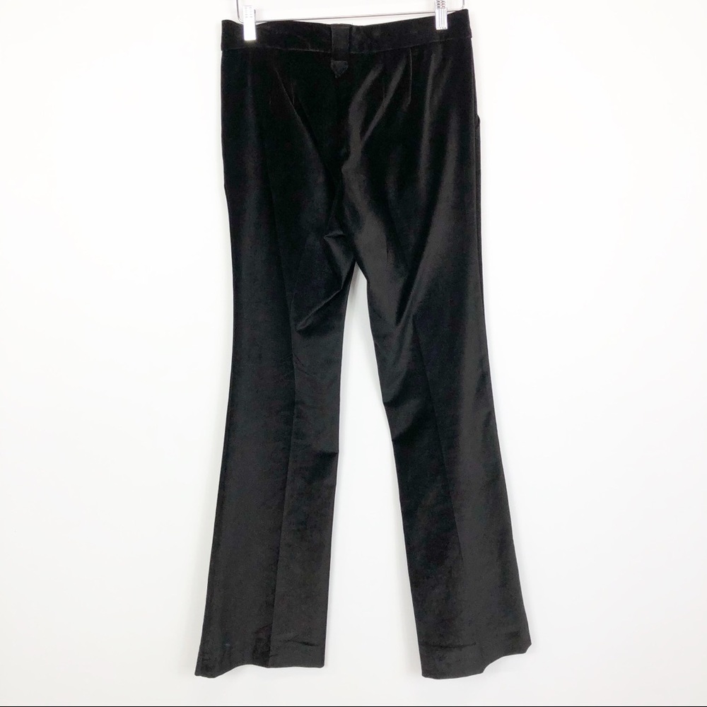 Hale Bob Black Velour Pant with Gold Hardware Sz 6 - Picture 4 of 8